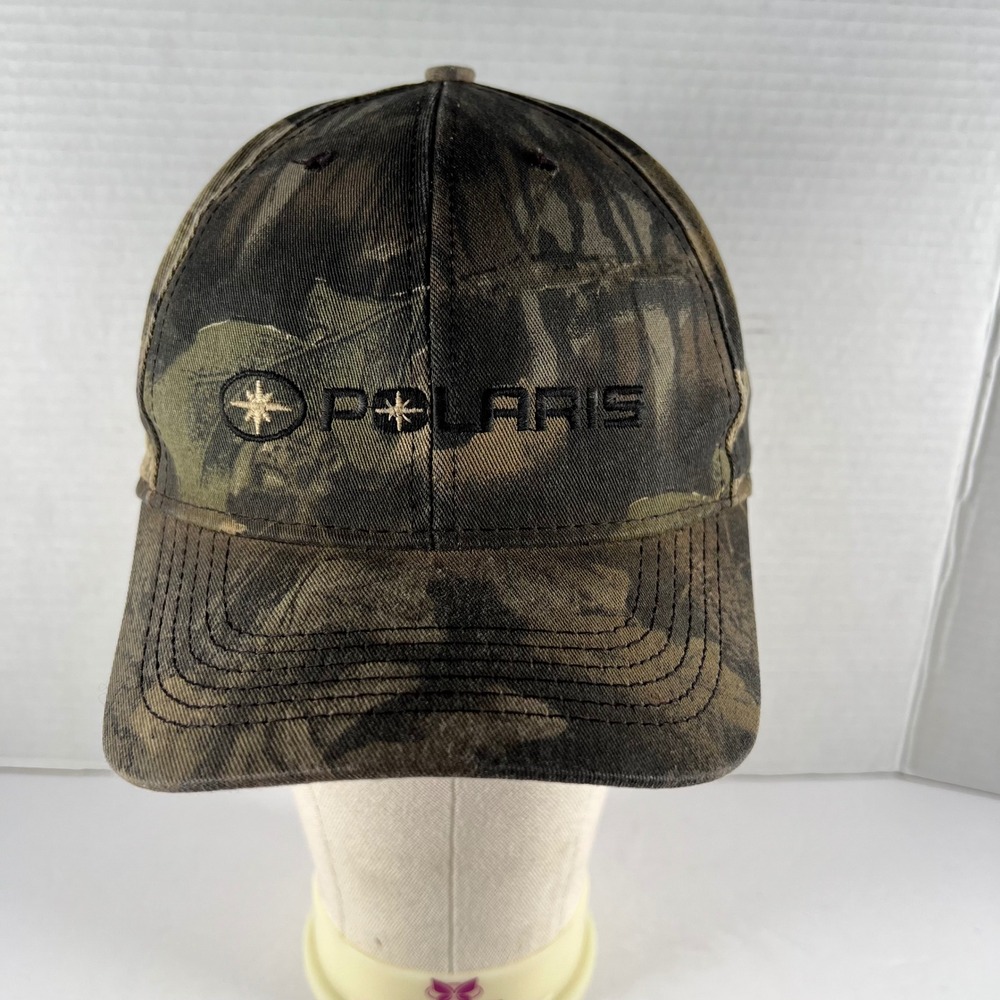 Polaris Genuine Quality Camouflage Snapback Hat Camo Logo Baseball Cap